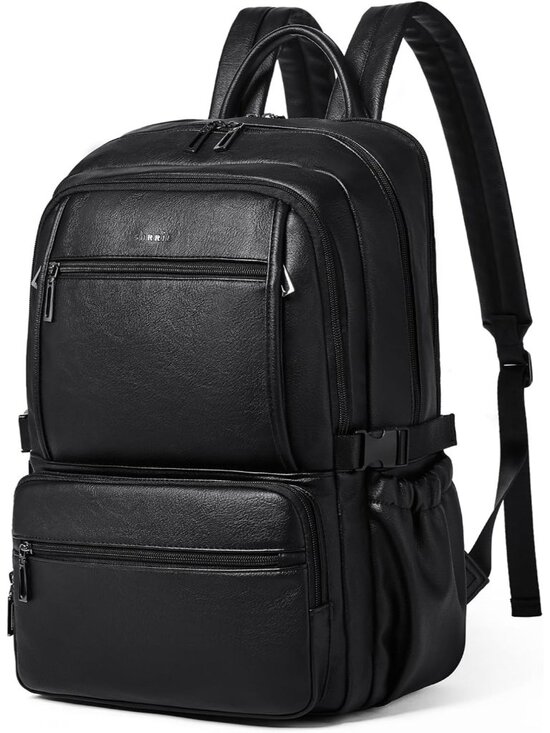 Professional Vegan Leather 17-Inch Laptop Backpack & Travel Tote main image 7